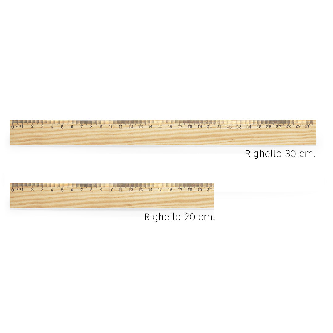 Righello in legno