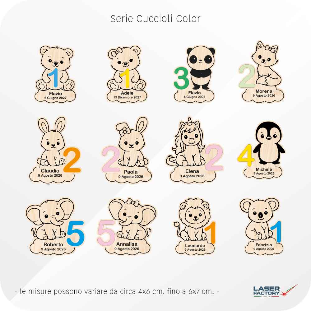 Tag in Legno Color