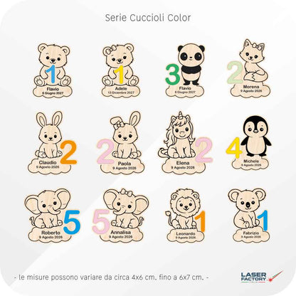 Tag in Legno Color