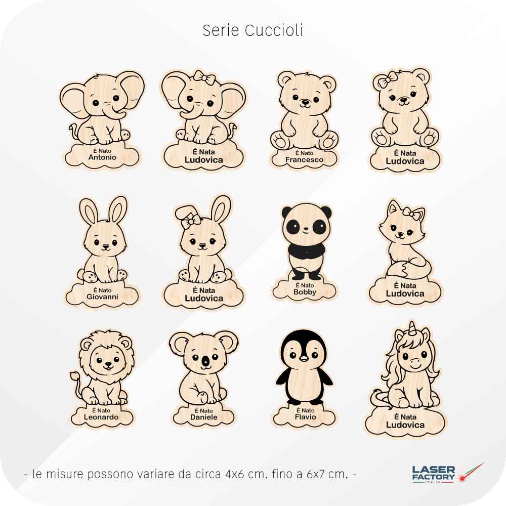 Tag in Legno Semplici