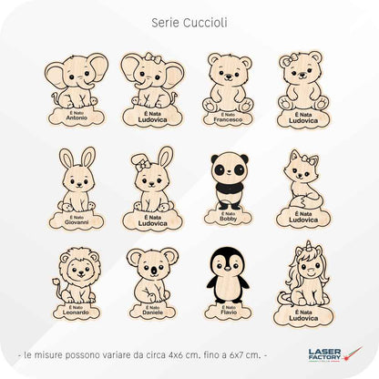 Tag in Legno Semplici