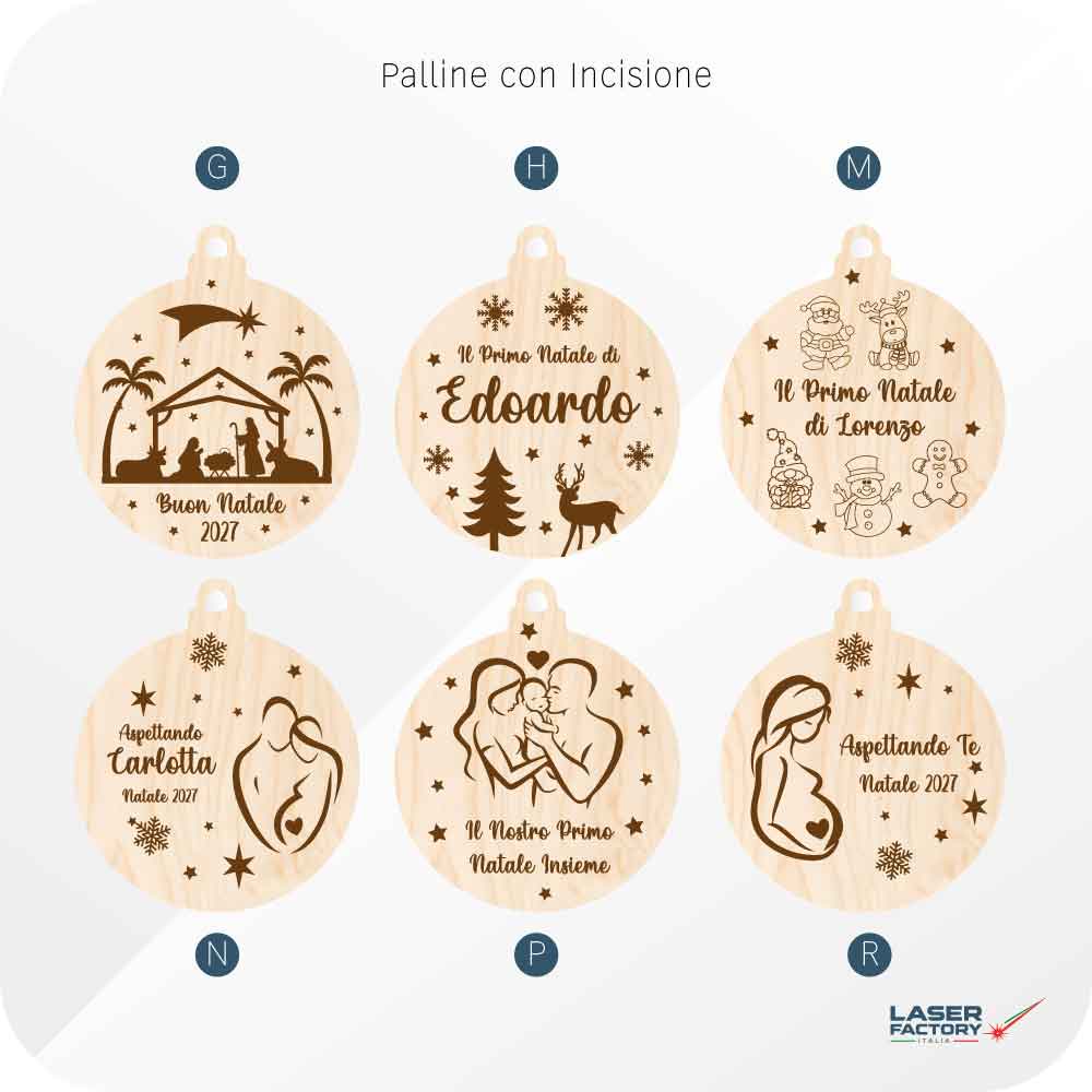 Pallina di Natale con Incisione