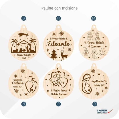 Pallina di Natale con Incisione