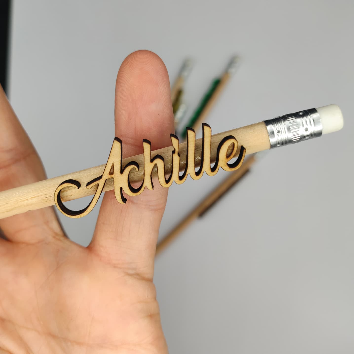 Matita con incisione e nome 3D