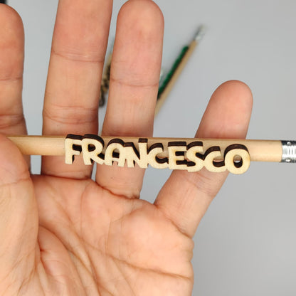 Matita con incisione e nome 3D