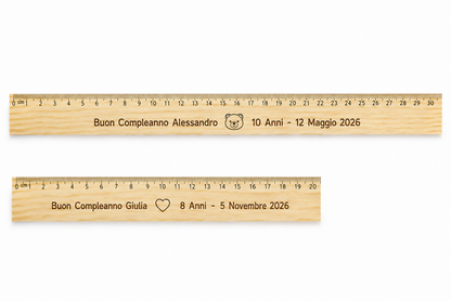 Righello in legno
